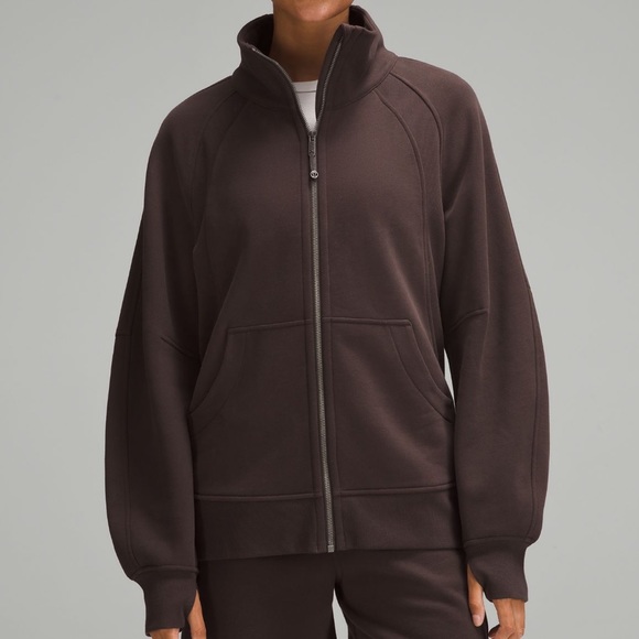 lululemon athletica Tops - NWT Lululemon Scuba Oversized Full Zip ESPRESSO XS/S